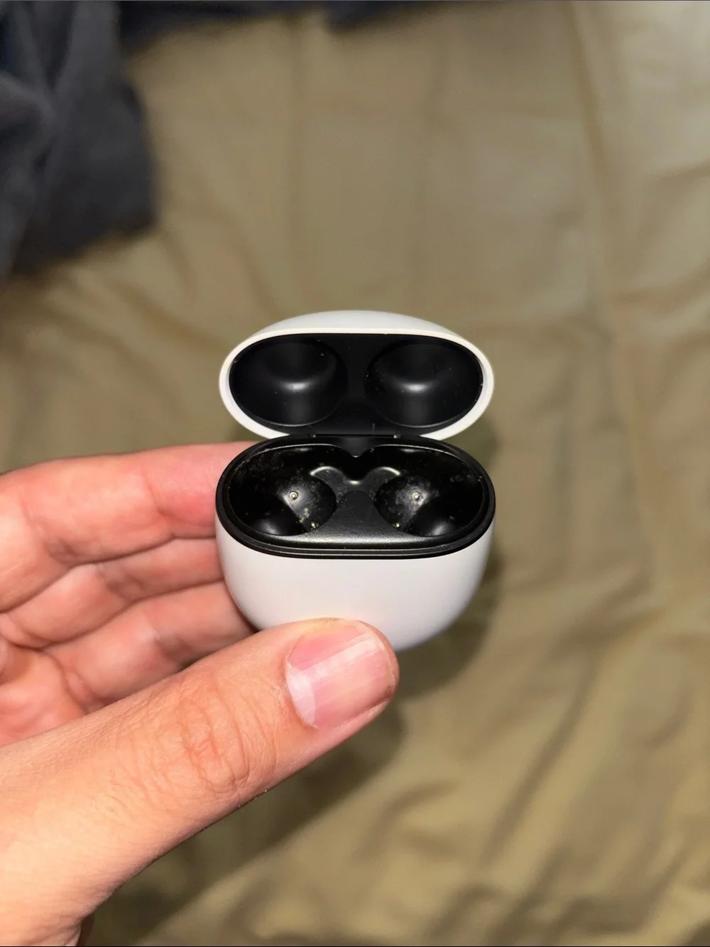 Google Pixel Buds Pro 2 Wireless Earbuds with White Charging Case and Grey Buds